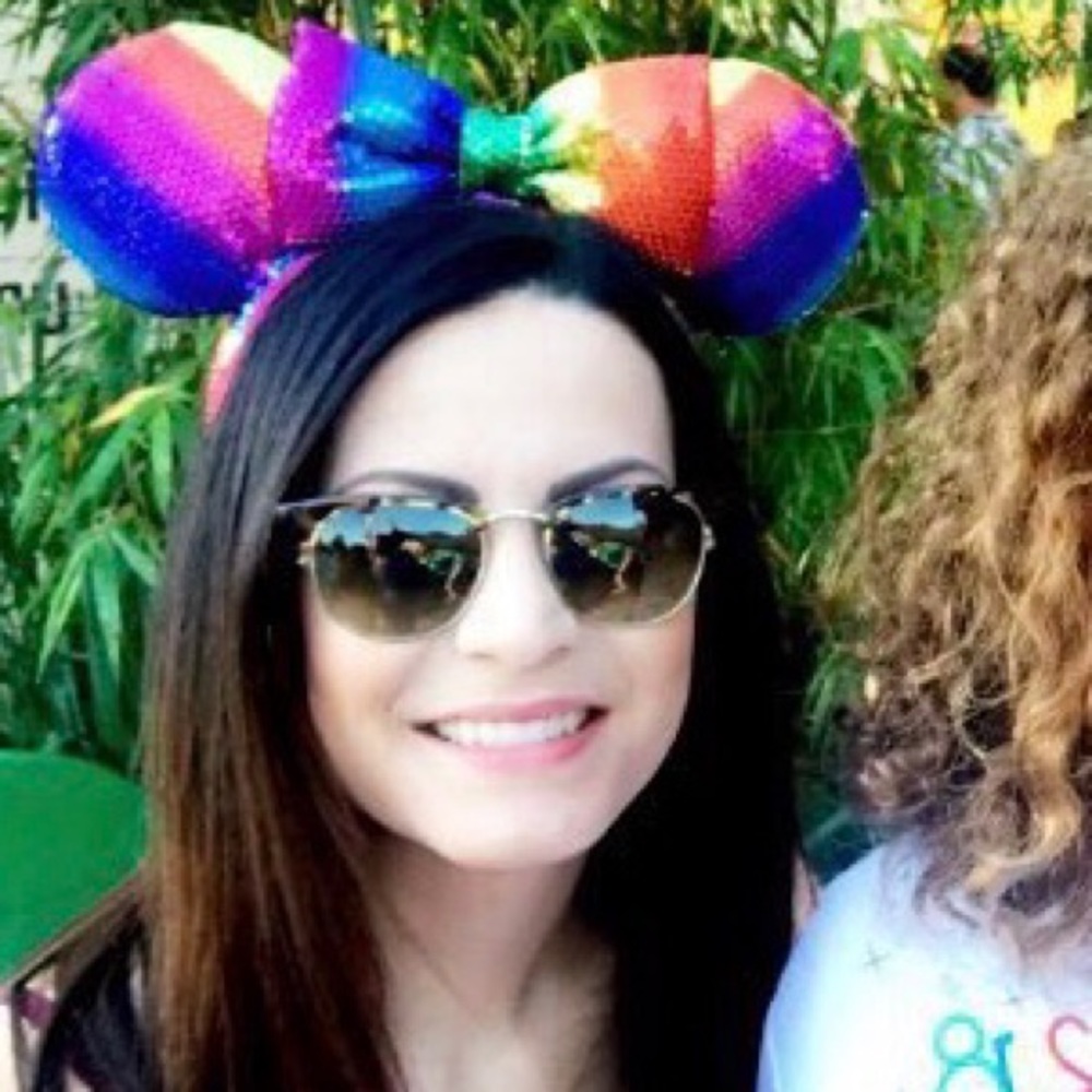 Rainbow Sequin Disney Minnie Ears